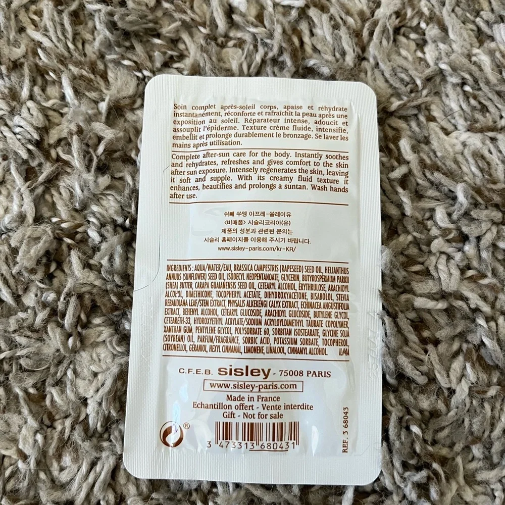 New Sisley Paris Facial Masks, After Sun Care, Youth Protector Skincare Samples